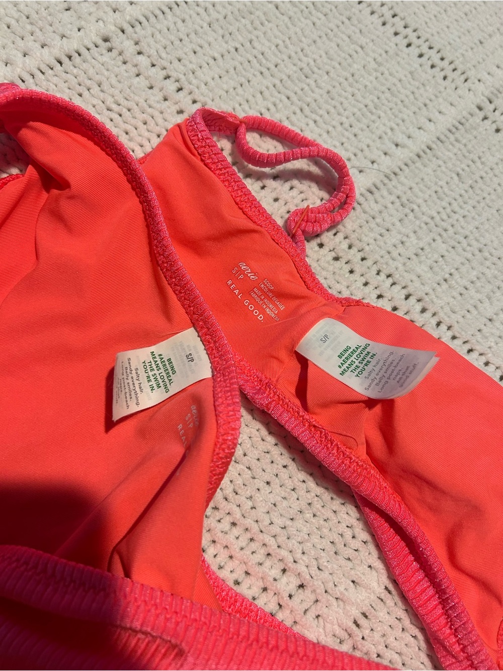 Aerie Women’s Neon Coral Bikini